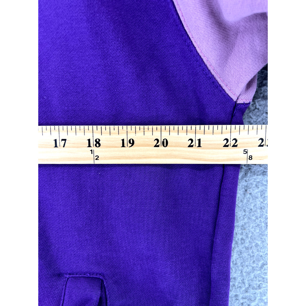 Teddy Fresh Sweater Mens Medium Hoodie Colorblock Purple Yellow Pink Casual READ - Picture 4 of 14